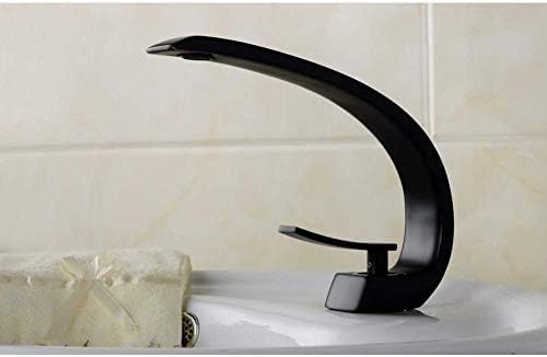 Robinet mitigeur de lavabo cascade eau chaude et froide en bronze