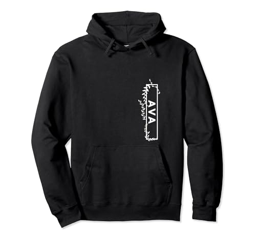 Ava - Etiqueta de nombre Ava para mujer, regalo para ella Sudadera con Capucha