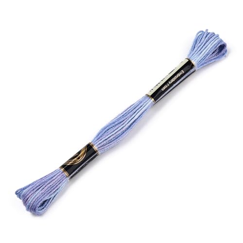Image of FASHEWELRY 10 Skeins Embroidery Floss Thread 0.5mm Dyed Cross Stitch Floss 6-Ply Friendship Bracelet String for Jewelry Making Bracelets Sewing Knitting Stitching Craft DIY (Lavender)