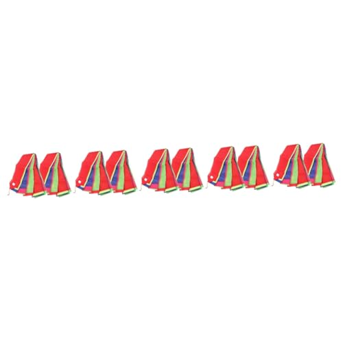 BESPORTBLE 5sets Colorful Kite Tail Streamer Long Kite Accessory for Enhanced Stability and Aesthetic for Outdoor Activities and Fun Flying Experience 2pcs*5