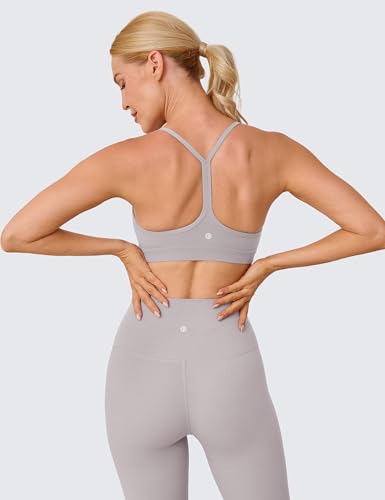 Image of BAYDI Clouduxi Y Back Sports Bra for Women - Padded Racerback Spaghetti Strap Low Impact Workout Yoga Bra, A-C Cups