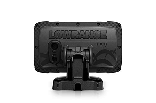 Lowrance Hook Reveal 5 Splitshot - 5-Inch Fish Finder With Splitshot Transducer, C-Map Contour+ Chart Card #TOP4