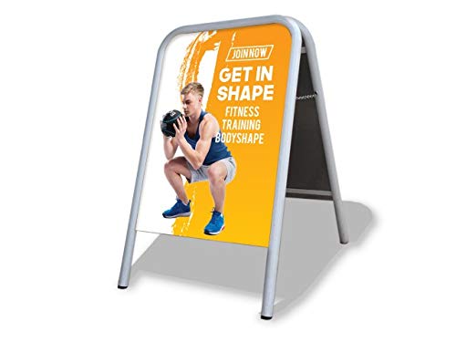 Gym - Get in Shape Large A Board Pavement Sign MEGA Listing Outdoor Street Advertising Display… — image 1
