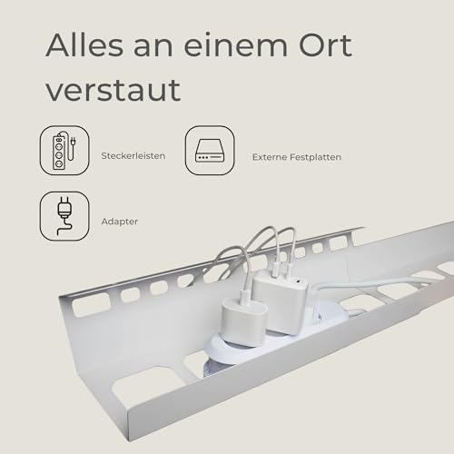 Support de câbles extensible et incliné pour une gestion efficace au bureau