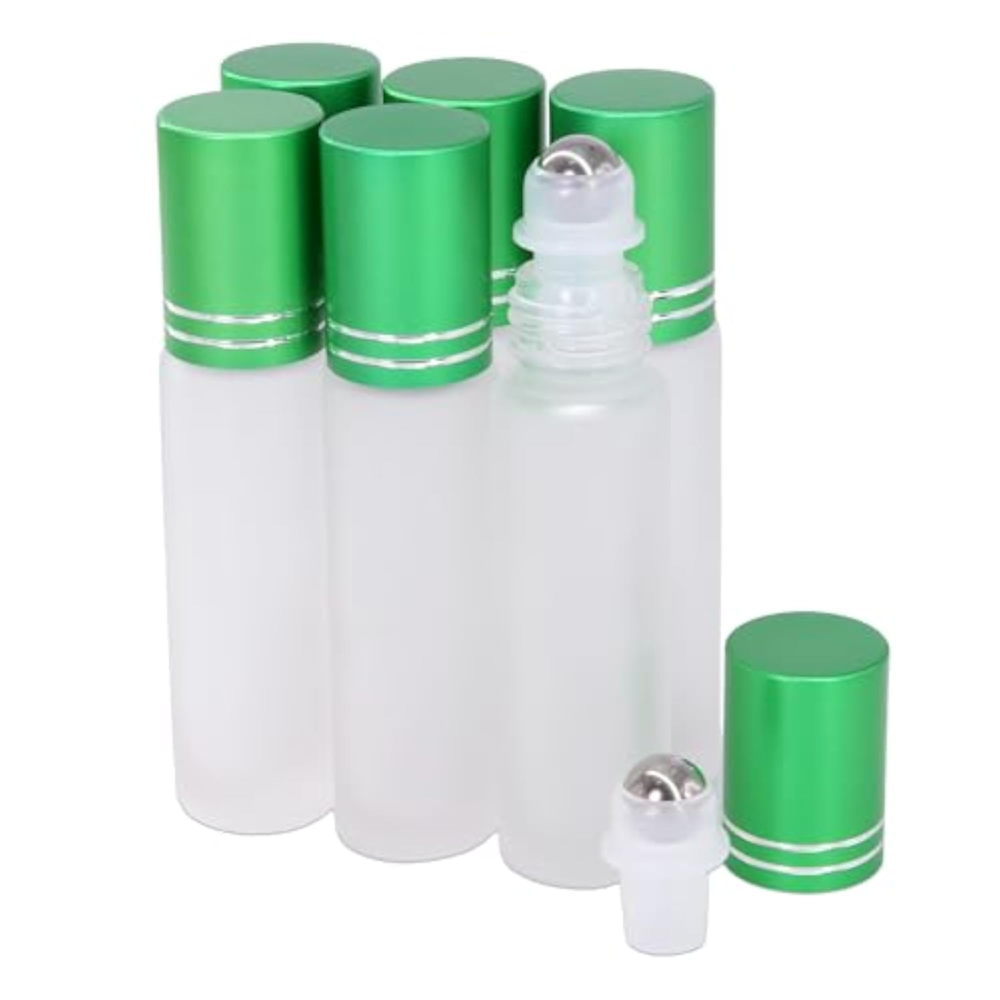6 Bottles Set, Empty Glass Bottles