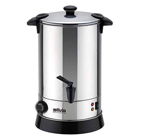 PK-HG 060 Inox Heißgetränkeautomat, mit Auslaufhahn, Zum Erwärmen, Warmhalten, Einkochen oder als Kochtopf verwendbar, Rostfreier Stahl, 6.8 liters, schwarz/silber