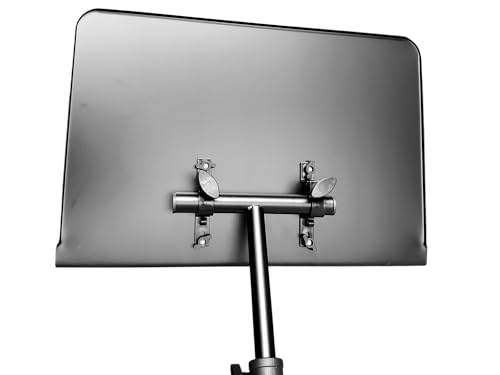 Image of Softline Pro SP MUS 30 Premium Heavy Duty Music Sheet Stand with Carry Bag Adjustable Height up to 155 cm, 2-Tier Extra Large Double-Braced Tripod with Extended Legs for Professional Musicians & Stage
