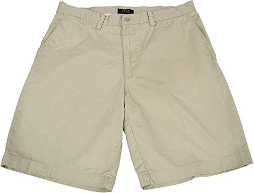 Polo Ralph Lauren Mens Chino Flat Front Shorts (Basic Sand, 42)