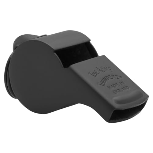 ACME Thunderer Whistle No. 58 - Referee, Trainer and Sports Whistle (Matt Black), 6 cm
