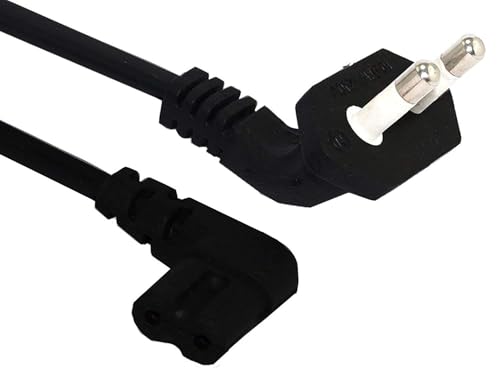 Image of Gamenophobia AC Power Cord for Xbox Series X /S, Xbox One S /X, PS5, PS4, PS3 - 2-Pin Right Angle (90) Universal Power Cable for Gaming Consoles, Laptop, Printer & Camera