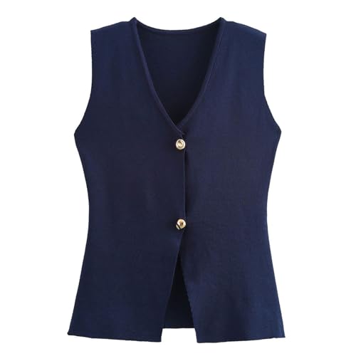 Image of JASCLS Womens Cropped Sweater Vest V Neck Button Down Y2k Crop Knit Flower Trendy Sleeveless Chunky Tank Tops