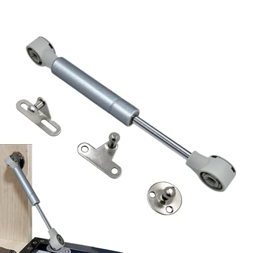 Resorte De Gas Para Puerta De Gabinete: Amortiguador De Gas De 18-27 Cm Y Bisagra Amortiguadora Con Soporte De Elevación, Soporte De Tapa Duradero Para Gabinetes De Cocina, Gabinetes De TV Y Cajas De