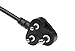 SF Cable 6ft South Africa Smaller 3-pin Plug to IEC C13 Power Cord