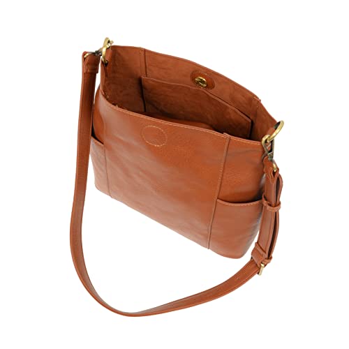Image of Joy Susan Side-Pocket Bucket Bag: Kayleigh Crossbody