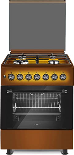 CUCINA LAREL 60X60 4 FUOCHI ACC. ELET FORNO ELETTRICO VENTILATO MARRONE GRIGLIE GHISA