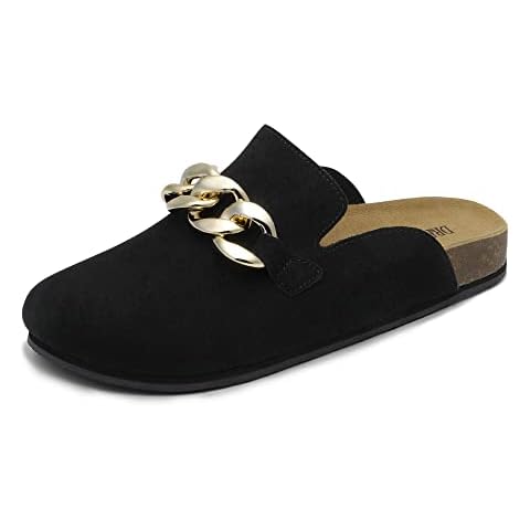 DREAM PAIRS Zuecos Negros para Mujer Talla 41 Cover