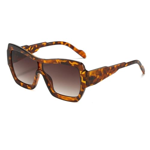 Lunettes de soleil ovales rétro bicolores avec protection UV400 tendance pour femme et homme