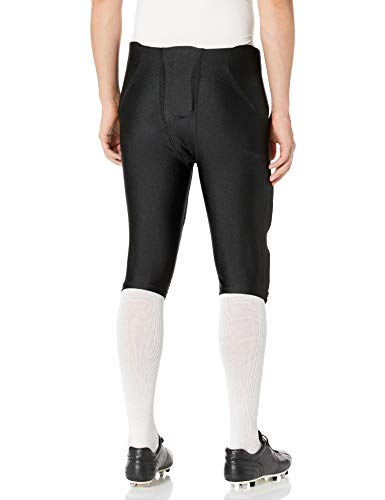 Intensity Men's Integrated Football Pants, Black, Medium