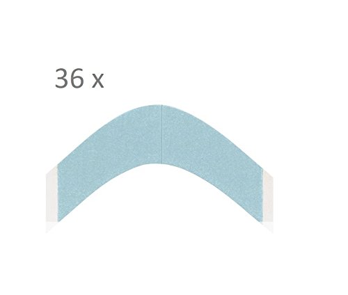 Walker Tape Derma Tec Blue Liner Angle A Contour 36 pièces pour cheveux longs et pièces