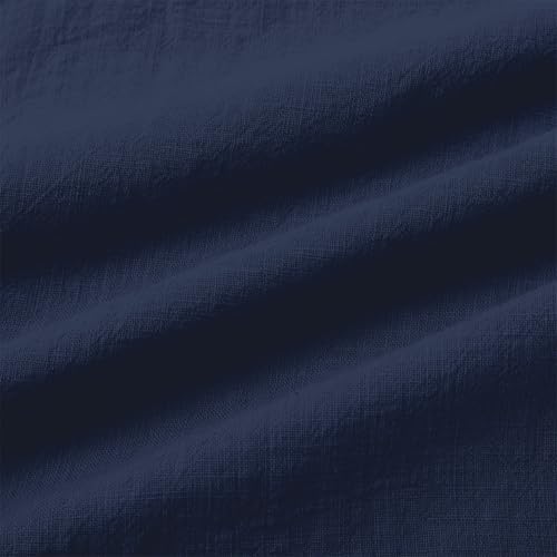 Girls Linen Tops Short Sleeve Cotton V Neck Button Teen Summer T-Shirts Solid Color Soft Loose Trendy Tees Clothes3