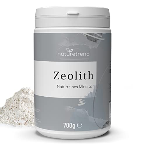 naturetrend Zeolith Pulver 700g - Naturrein mit 94% in Premium-Qualität - Extra fein gemahlen Reines & naturbelassenes Vulkangestein