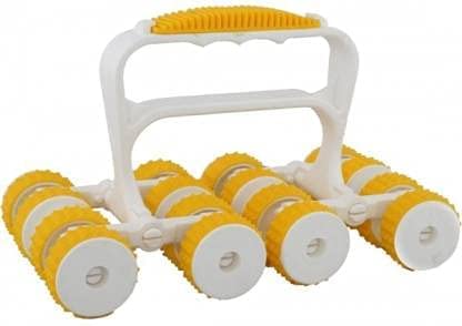 Acupunctoreum acupressure Hand Roller Full Body Massager Plastic Power Roll Body Wheel Whole Body massager Manual Full Body pain Relief Massager(Yellow, Blue)-image-34