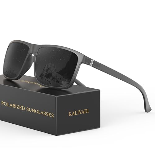 Image of KALIYADI Sunglasses for Mens Polarized-Sunglasses: Men Sun Glasses with UV400 Protection for Driving Fishing Golf