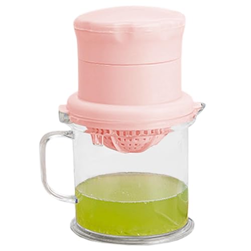Exprimidor de cítricos, exprimidor manual con taza y colador, pequeño exprimidor portátil, utensilio de cocina, exprimidor de frutas para la cocina del hogar