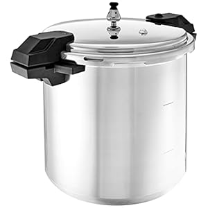 Mirro – 7114000221 Mirro 92122A Polished Aluminum 5 / 10 / 15-PSI Pressure Cooker / Canner Cookware, 22-Quart, Silver