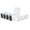 Arlo Pro 4 Spotlight Camera – 1/3 Pack – Wireless Security, 2K Video & HDR, Color Night Vision, 2 Way Audio, Wire-Free, Direct to WiFi No Hub Needed, White/Black (Renewed) (White, 9 Piece Set)