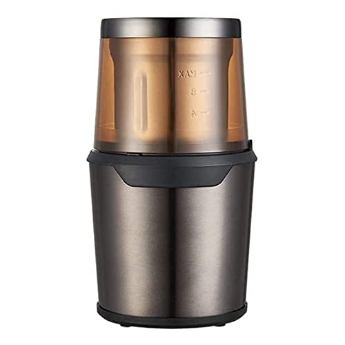 GEETAC Molinillo de café eléctrico, especias secas, nuez, molinillo de hierbas, taza desmontable, lavavajillas, acero…