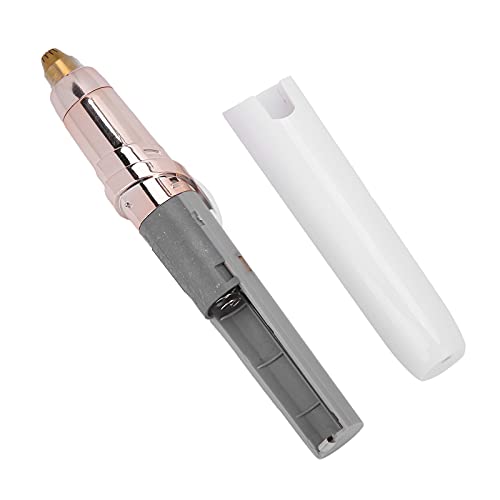 Depilador elétrico, máquina de barbear removível para lábios, bochechas, nariz, nariz, orelhas, sobr