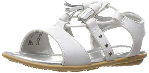 Jumping Jacks Girl's Jaime Flat, White, 11 M US Little Kid