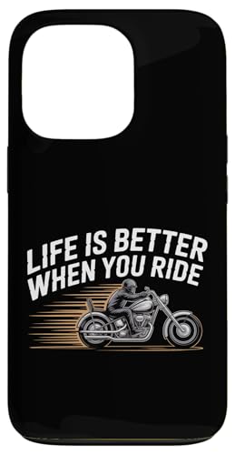 Life Is Better When You Ride �I�[�g�o�C�A�p���� �o�C�J�[���� �X�}�z�P�[�X iPhone 13 Pro �p