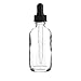 Premium Vials 22OBRCDP0036-ZT 2 Oz (60 ml) Clear Boston Round Glass Bottle with Dropper (Pack of 36)