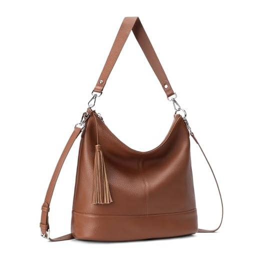 Elegant Genuine Leather Hobo Bag