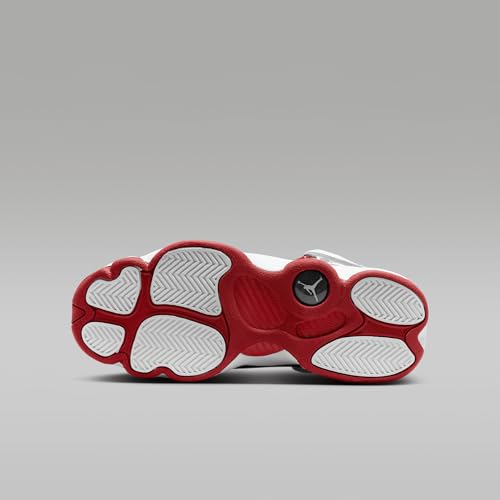Jordan 6 Rings Big Kids' Shoes (323419-164, White/Varsity Red/Black)2