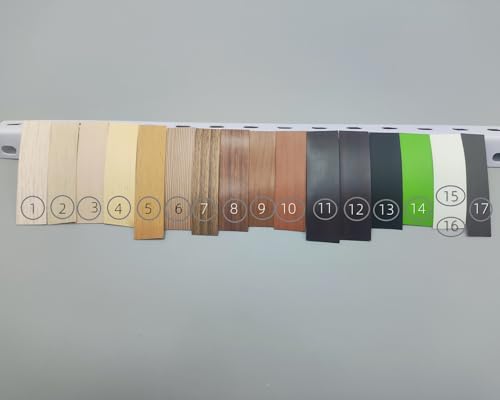 Image of HGKJHFmelamine Edging Tape. pre Coated with hot melt Adhesive Flexible Veneer Edge Edging, Used for Cabinet and Furniture Maintenance (No21-Redwood Color, 1.81cm*40ft)