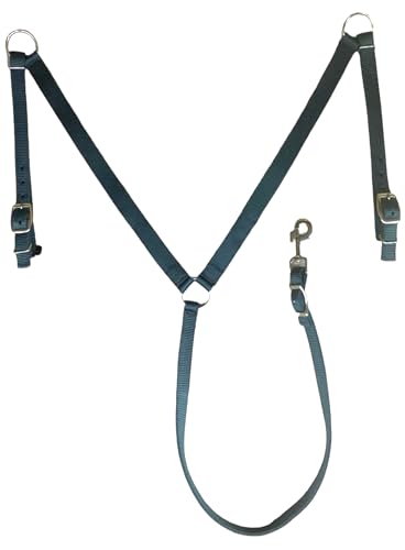 image for Majestic Ally Nylon Padded Equestrian Browband Headstall, Reins & Brea