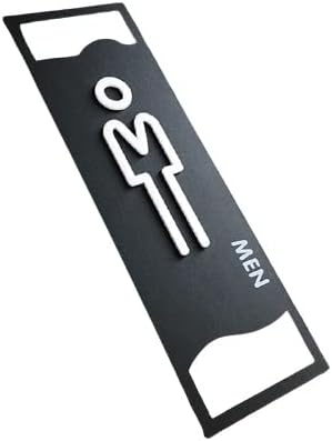 1 x Vintage Bathroom Door Sign Acrylic Toilet Sign Men and Women DIY Bathroom Wall Supplies (6)