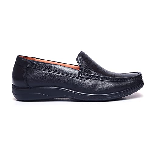 Image of Zoom Shoes Leather Shoes for Men | Super Comfortable with Cushioned Insole Formal /Loafer Shoes for Adult A-1241
