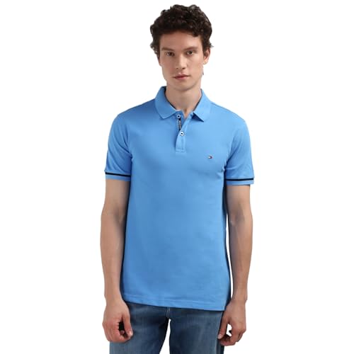 Image of Tommy Hilfiger Men's Cotton Regular Fit Polo T-Shirt