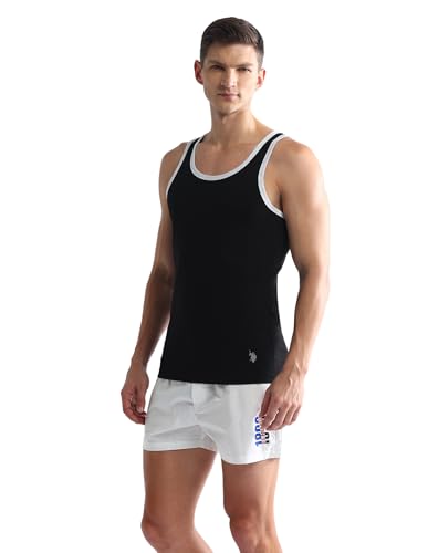 Image of U.S. Polo ASSN. Men's PV002 Cotton Stretch Anti Bacterial Premium Vest
