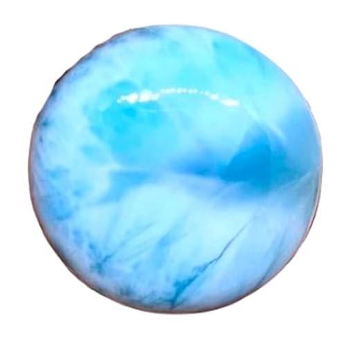 Larimar naturel rond 22mm cabochon bleu en vrac pour création de bijoux DIY