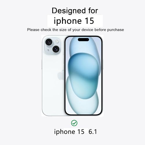 Image of Magnetic iPhone 15 case,Compatible with Magsafe, Military-Grade Protection,Slim Translucent Matte Shockproof with Anti-Scratch Anti-Fingerprint Phone Cover (Transparent, iPhone 15)
