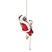 JUTOO Décorer Décoration de Noël Père Noël Escalade Électrique Jouets d'Ornement de Noël Suspendus