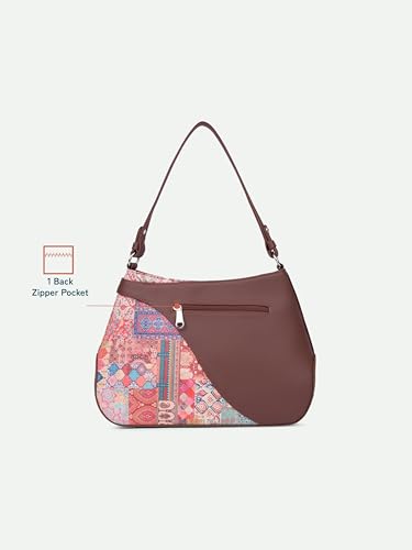 Image of ZOUK Ira Handbag | Stylish Women's Handbag | Luxury Shoulder Bag for Women | Trendy | Fancy Ladies Handbags | Small Purse for Events | Water-Resistant