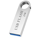 ivymoe 2TB USB 3.0 Flash Drive Portable Waterproof Memory Stick Ultra Large Data Storage Thumb Drive with Keychain Metal Pendrive Data Storage Drive for Computer/Laptop