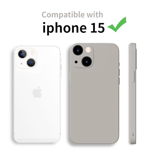 HGH for iPhone 15 Silicone Case with 1 Lanyard,for iPhone 15 Case Slim All-Around Protect with Microfiber Lining Scratch Resistant Phone Case for iPhone 15 6.1 Inch - Image 2