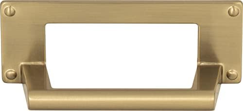 Atlas Homewares A301-WB Bradbury Collection Cup Pull, Warm Brass